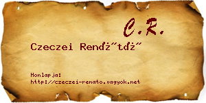 Czeczei Renátó névjegykártya