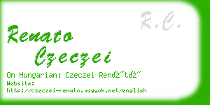 renato czeczei business card